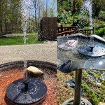 Solar Powered Bird Bath Fountain Pump Kit