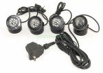 4 LED Submersible Pond Light Set for Fountains