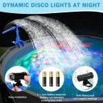 Above Ground Pool Waterfall Fountain with Lights
