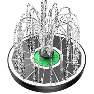 Solar Powered Bird Bath Fountain with Nozzles