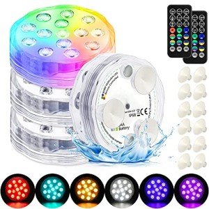 LED Submersible Pond Lights with Remote Control