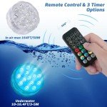 LED Submersible Pond Lights with Remote Control