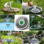 Solar Powered Bird Bath Fountain with Nozzles