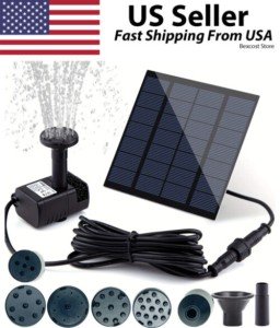 Solar Floating Fountain Pump for Bird Baths & Ponds