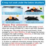 Solar Colorful Fountain with 12 LED Lights