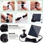 Solar Floating Fountain Pump for Bird Baths & Ponds