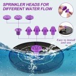 Solar Bird Bath Fountain Pump with 8 Nozzles