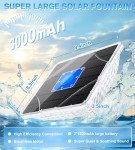 Upgraded Solar Floating Fountain with Light Show