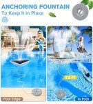 Upgraded Solar Floating Fountain with Light Show