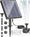 Solar Fountain Pump Kit for Bird Baths & Ponds