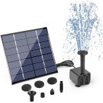 Solar Floating Fountain with Bird Bath Pump
