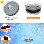 Solar Powered RGB Water Fountain with 8 Nozzles