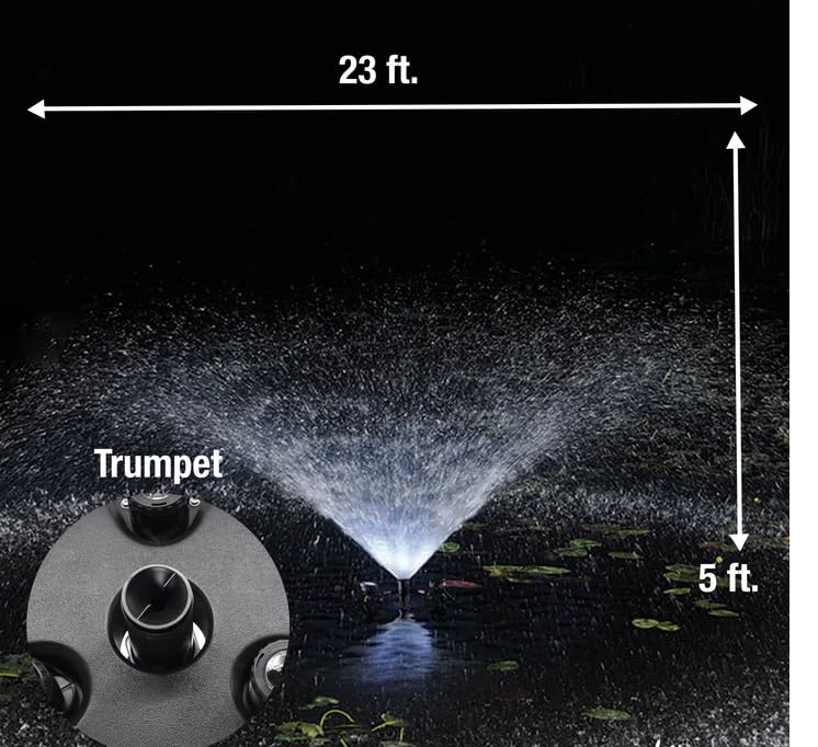 Custom Pro GV15000 Floating Pond Fountain Aerator Kit
