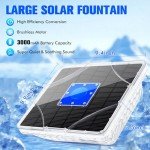Upgraded Solar Floating Pool Fountain with Lights