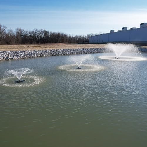 1 HP Floating Fountain with 12 Patterns & Lights