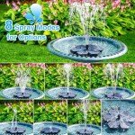 Solar Snowflake Fountain with LED Lights & Nozzles