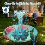Solar Snowflake Fountain with LED Lights & Nozzles
