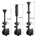 RGB Color Changing Submersible Pond Fountain Pump