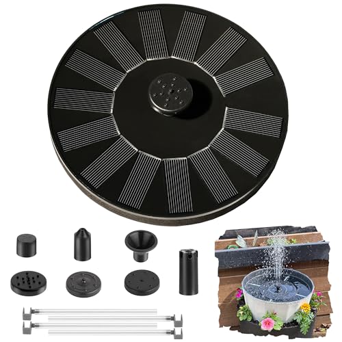 Solar Floating Fountain Pump with Anti-Collision Pole - 6 Nozzles