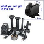 RGB Color Changing Submersible Pond Fountain Pump