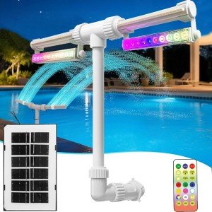 Solar Fountain with Lights for Above Ground Pools