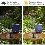 Solar Floating Fountain Pump for Bird Bath Decor