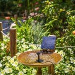 Solar Floating Fountain Pump for Bird Bath Decor