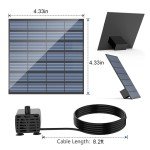 Solar Floating Fountain Pump for Bird Bath Decor