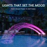 Solar Fountain with Lights for Above Ground Pools