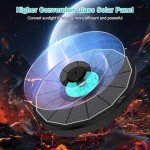 Solar Flower Fountain for Birds and Gardens