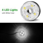 15W Submersible Pond Fountain Pump with LED Lights