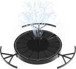 Solar Fountain Pump for Bird Bath with 6 Nozzles
