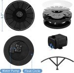 Solar Fountain Pump for Bird Bath with 6 Nozzles