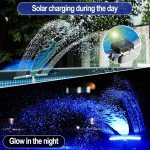 Solar Pool Fountain with 9-Color LED Lights