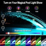 Solar Pool Fountain with 9-Color LED Lights