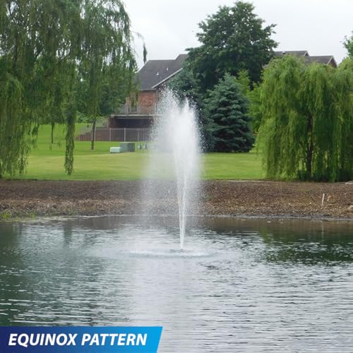 1/2HP Decorative Pond Floating Eco Fountain with Color Changing Lights