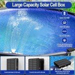 Solar Pool Fountain with LED Lights & Remote