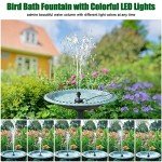 Upgraded 24-Hour Bird Bath Fountain with Light