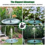 Upgraded 24-Hour Bird Bath Fountain with Light