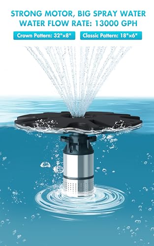 Large Pond Floating Fountain with 13000 GPH Pump