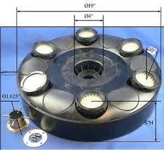 Ocean Mist Magic Pond Floating Fountain with RGB LEDs