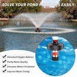 1HP Floating Pond Fountain Aerator with 100ft Cord