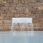 Lighted Acrylic Pond Waterfall Spillway with Remote