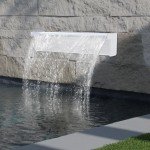 Lighted Acrylic Pond Waterfall Spillway with Remote