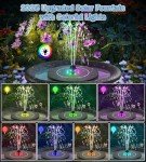 Upgraded Solar Water Fountain with LED Lights