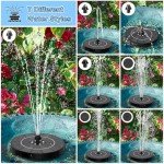 Upgraded Solar Water Fountain with LED Lights