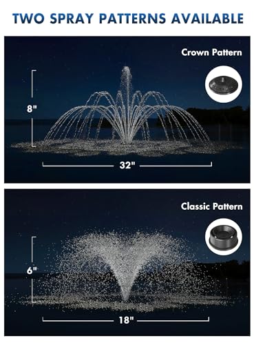 Large Pond Floating Fountain with 13000 GPH Pump