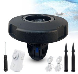 Larger Floating Pond Fountain with 8000 GPH Pump