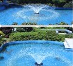 Larger Floating Pond Fountain with 8000 GPH Pump