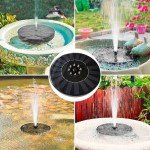 Solar Fountain Pump with 4 Nozzles for Ponds